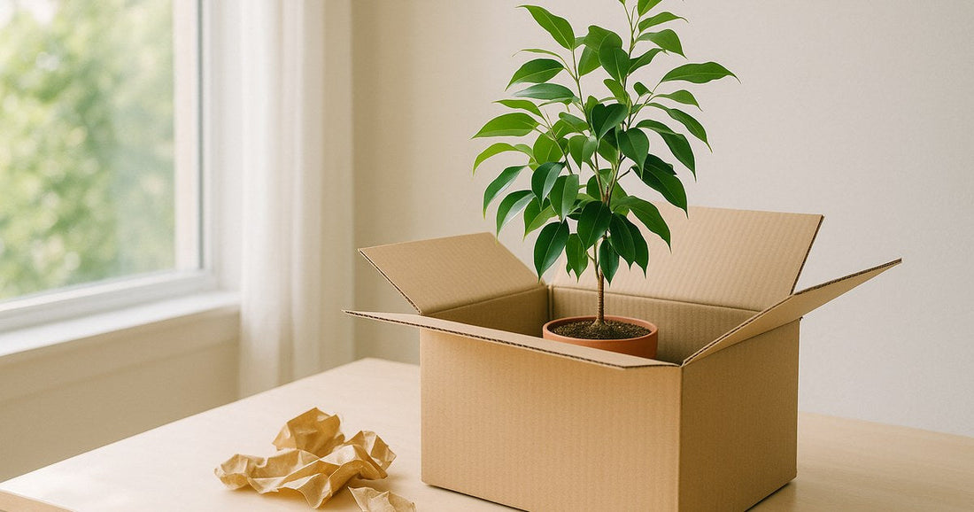 How We Ship Live Plants Safely from Florida — healthy houseplant in a bright, calm home