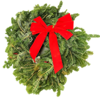 Fraser Fir Wreath Decorated - 22"